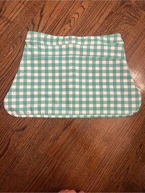 Sugar Mint Green & White Gingham Mini Skirt